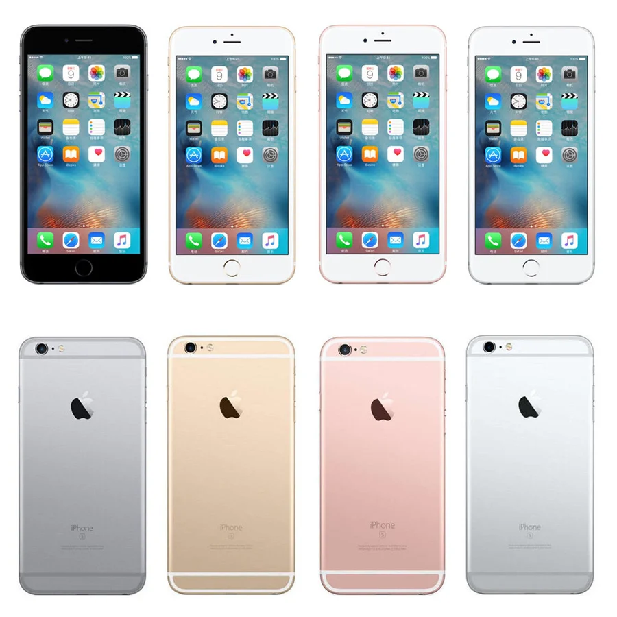 Apple iPhone 6S, 2 Гб ОЗУ, 16 ГБ, 64 ГБ, 128 Гб ПЗУ, 4,7 дюймов, iOS, двухъядерный, МП камера, отпечаток пальца, разблокирован, 4G LTE, мобильный телефон
