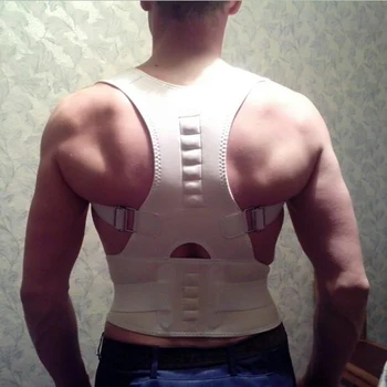 

Adjustable Posture Lower Waist Back Support Lumbar Brace Shoulder Corrector Belt Magnetic Therapy Relief Back Pain Adult B002-1