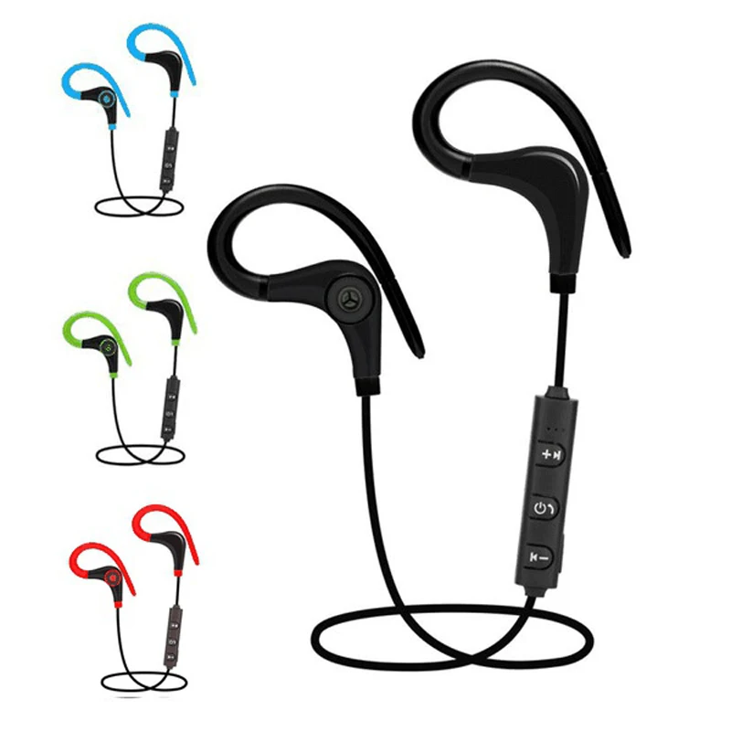 

BT-1 Sport Bluetooth Earphones Wireless Headphones Running Headset Stereo Super Bass Earbuds Sweatproof With Mic