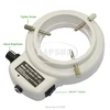 White Adjustable 6500K 144 LED Ring Light illuminator Lamp For Industry Stereo Microscope Camera Magnifier AC 110V-240V Adapter ► Photo 2/5