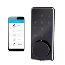 Smart Electronic Door Lock Touch Screen Keypad Digital Code Lock Combination Password Door Locks Locker with Keys w/ IC Card digital electronic smart lever locks handle password passage entry satin chrome password lock