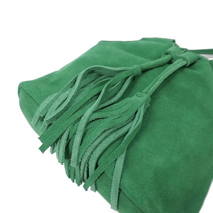 LilyHood натуральная кожа маленькая сумка через плечо для женщин модная летняя замшевая зеленая сумка через плечо