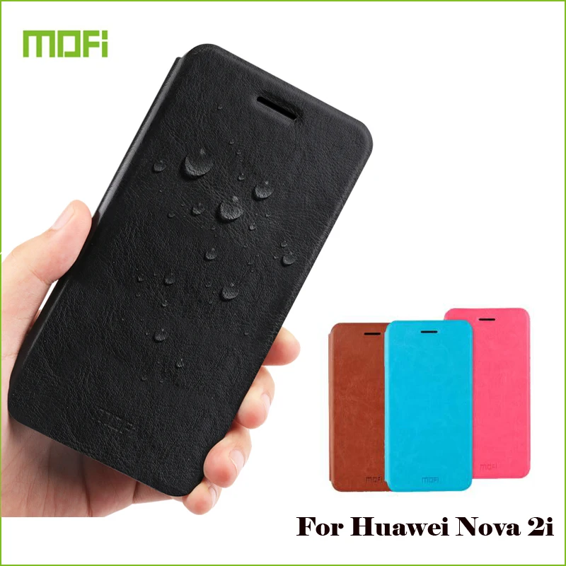 

For Huawei Nova 2i / Maimang 6 Case MOFI Flip PU Leather Stand Cover For Huawei Mate10 Lite Phone Cases