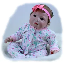 Реалистичные Reborn Baby Doll прекрасный мягкий ребенка в ткани природоохранных винил Материал 50 см подарок для детей