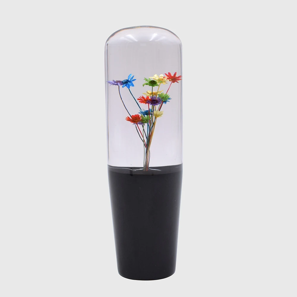 

Car Styling Crystal Bubble Shift Gear Knob With Real Flowers 15CM /10CM