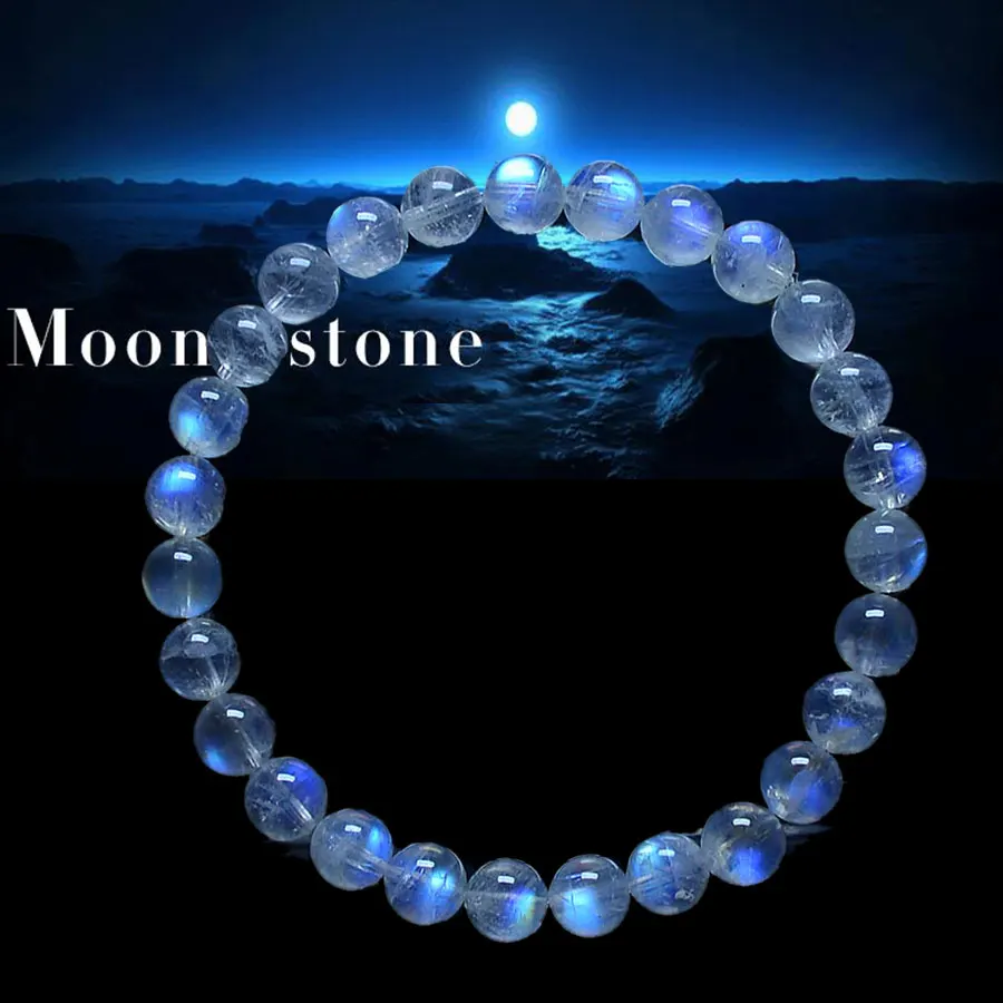 

Friendship Charm Bracelets & Bangle For Women Love Natural Stone Crystal Moonstone Bracelets Cat's Eye jewelry