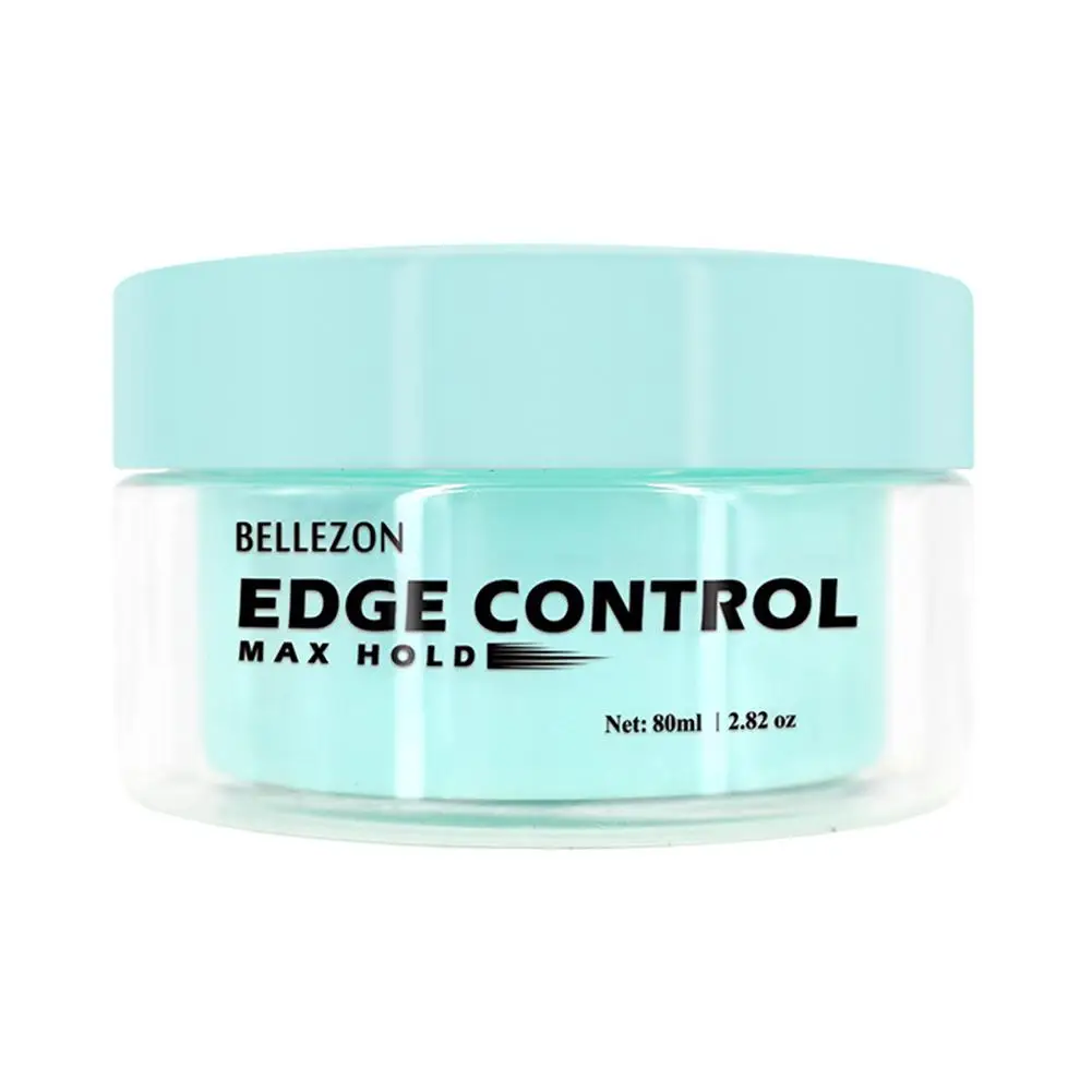 

Yfashion Refreshing Men Female Hair Oil Wax Edge Control Hair Styling Cream Broken Finishing Anti-Frizz Hair Fixative Gel (blue)