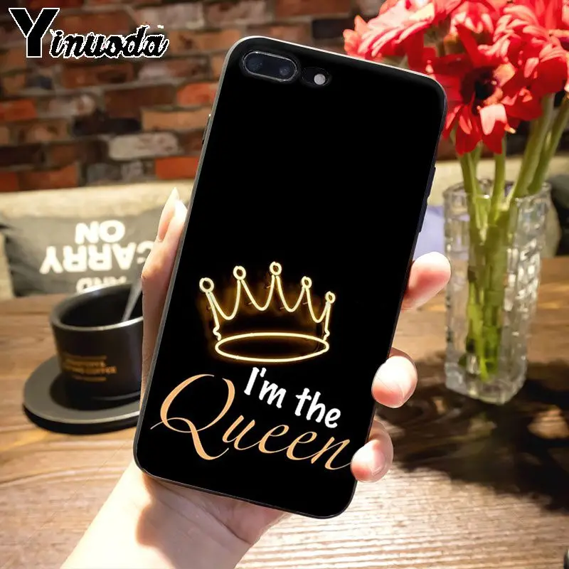 Мягкий чехол для телефона Yinuoda Boss Girl Lady Queen King iPhone 8 7 6 6S Plus X 5S 11pro SE xs max xr|Бамперы| |