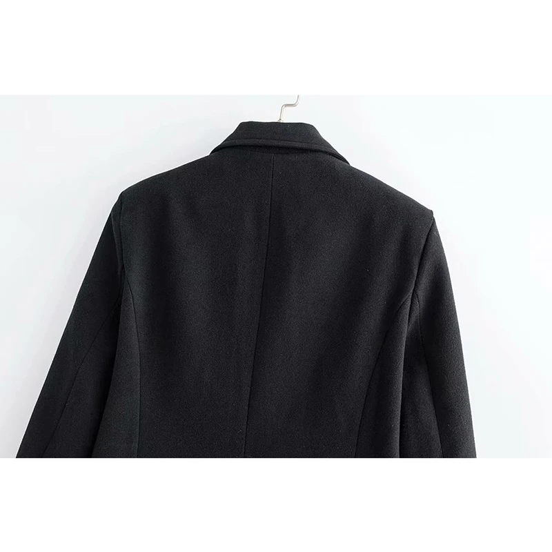 Hiver Invierno Mujer Tops Nouvelles Noir Longues 2018 Mode Femmes Laine Outwear Chaud De Abrigos Manteau Manches Casual w4qfYAxZa