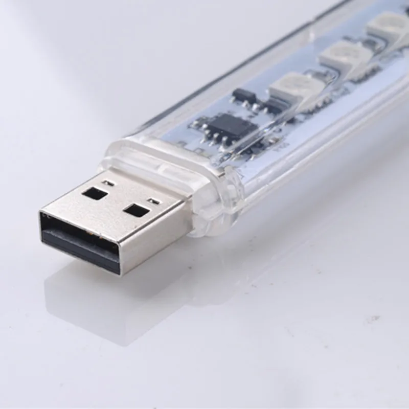 YIYANG, Новое поступление, 5smd RGB, многоцветный USB светодиодный ночник, лампы, креативные лампы для книг, ПК, компьютера, ноутбука, детские лампы для чтения