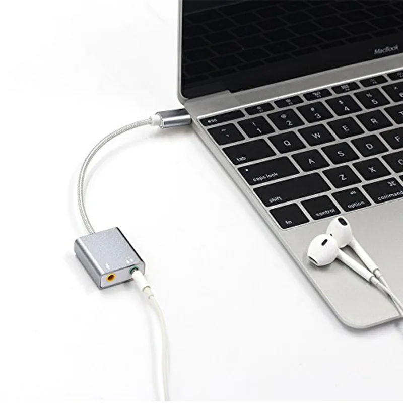 USB аудио стерео переходник разветвитель для 3 5 мм динамика/наушников и