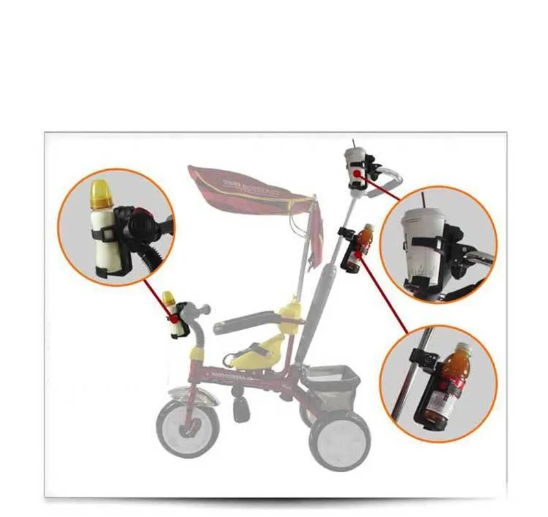 2017 New Multi-Function Rotata Baby Stroller Bottle Rack Child Trolley Car Accessories Bicycle Quick Release Water Cup Holder 01