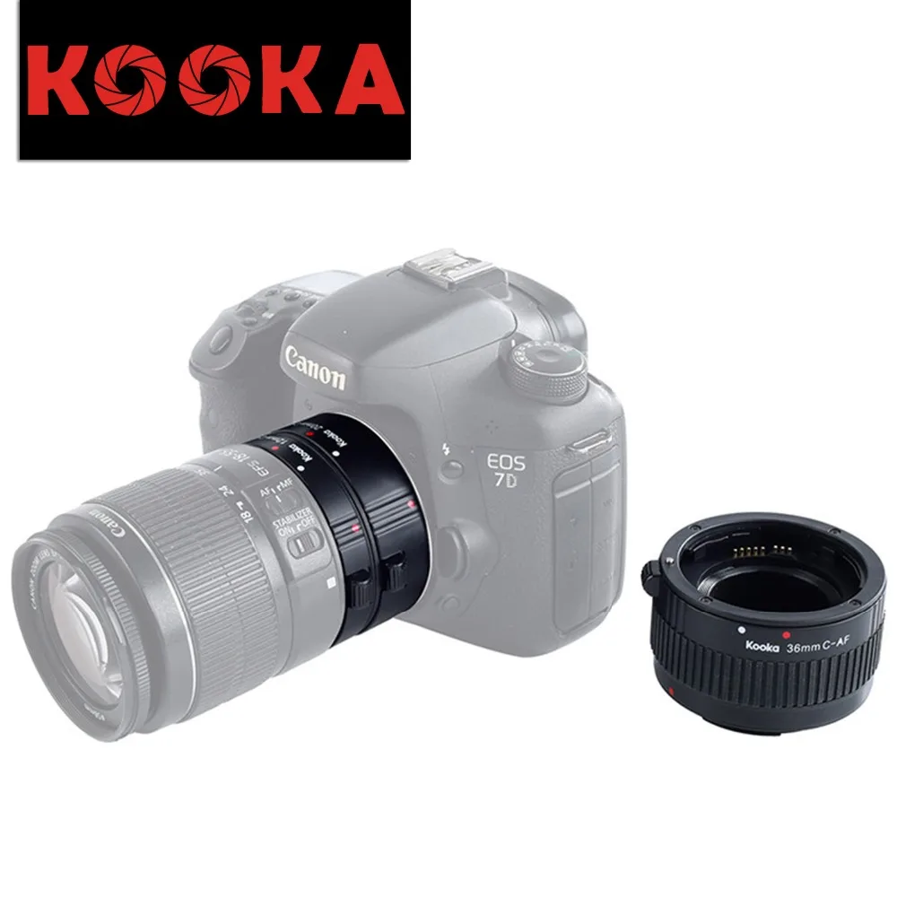 

KOOKA KK-C68P Plastic Extension Tube Set with Auto Focus TTL Exposure for Canon EF DSLR Cameras (12mm 20mm 36mm)