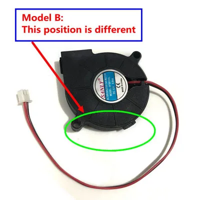 Модель A и B 5 см 12 В 0.06A 2Pin DC бесщеточный двигатель SF5015SL радиатор Ультра тихий увлажнитель турбо вентилятор кулер вентилятор охлаждения - Цвет лезвия: Model B