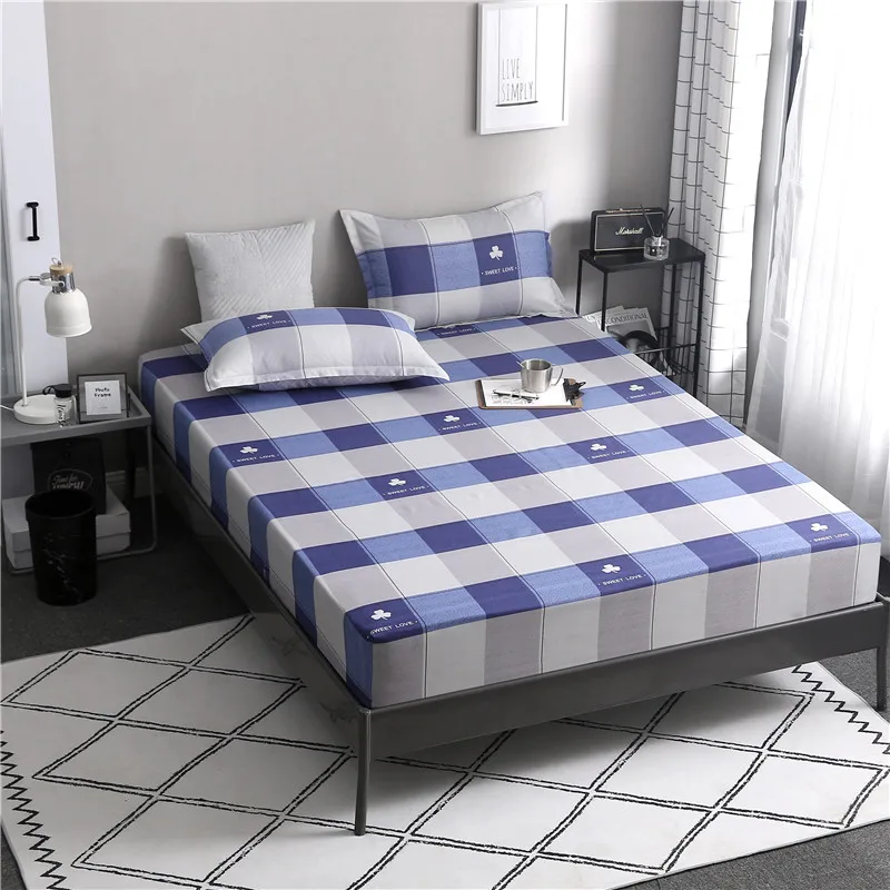 

Bed Sheet On Elastic Band Fitted Sheet On Mattress Covers Double Single Size Bed Linen45