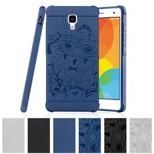 ТПУ Мягкий Чехол Для Сяо Mi 4 Pro MI4 LTE 5.0 «двойной 3D помощи чехол Дракон вен телефон задняя крышка для сяо ми M4 m 4 случаях