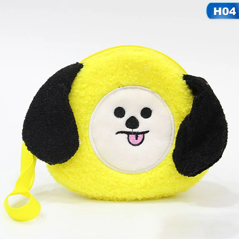 

Bangtan Boys Coin Purse Bag RJ Army Soft K-pop Pouch Doll Plush Case Purse BTS Toy Bag Fashion Mini Wallet