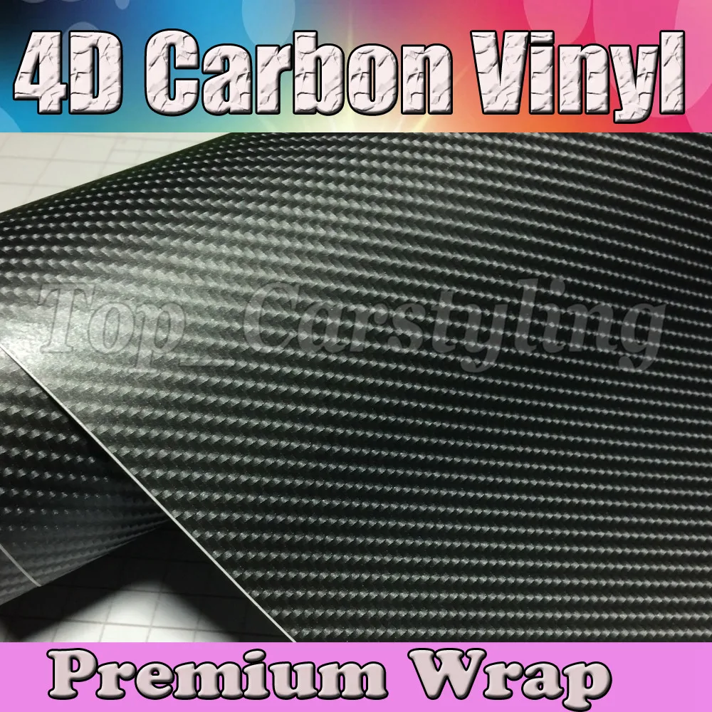 Gunmetal Grey 4D Carbon Fibre Vinyle Sticker Foil Car Wraps With Bubble