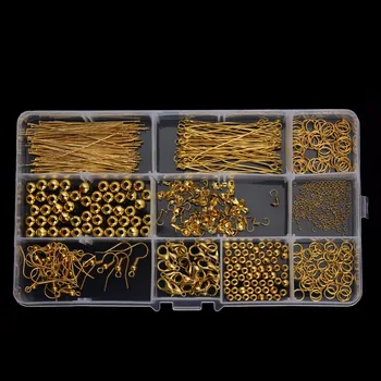 

Jewelry Findings Accessories Kit Box Settings Beaded Pins Clamping Buckle Set DIY Tool Fashion Charms Handmade Jewelry Making