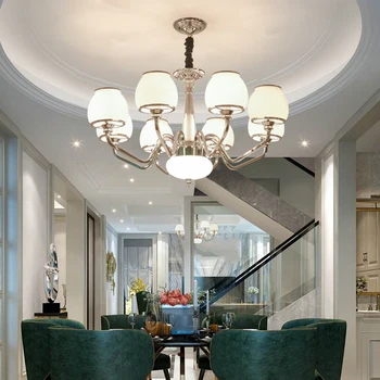 

European style chandelier atmosphere simple chandelier living room lamp creative hall lighting simple dining room bedroom lamp