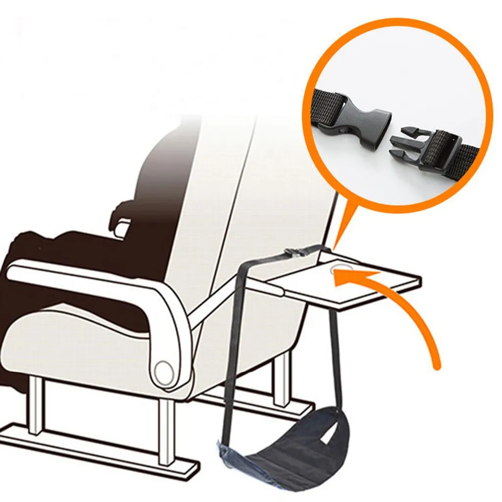 Портативная подставка для ног Flight Carry-on Foot Rest подушки для путешествий нога гамак самолет подножка Сделано с премиум пены памяти 4,446