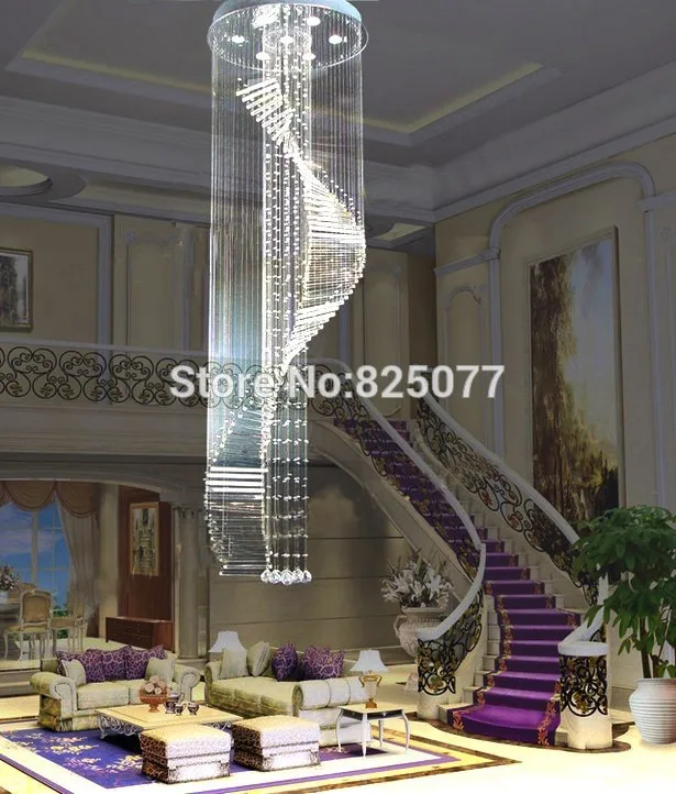 

Free shipping 2021 new modern design Dia600*H3250mm home decoration crystal chandeliers,super hotel crystal lights