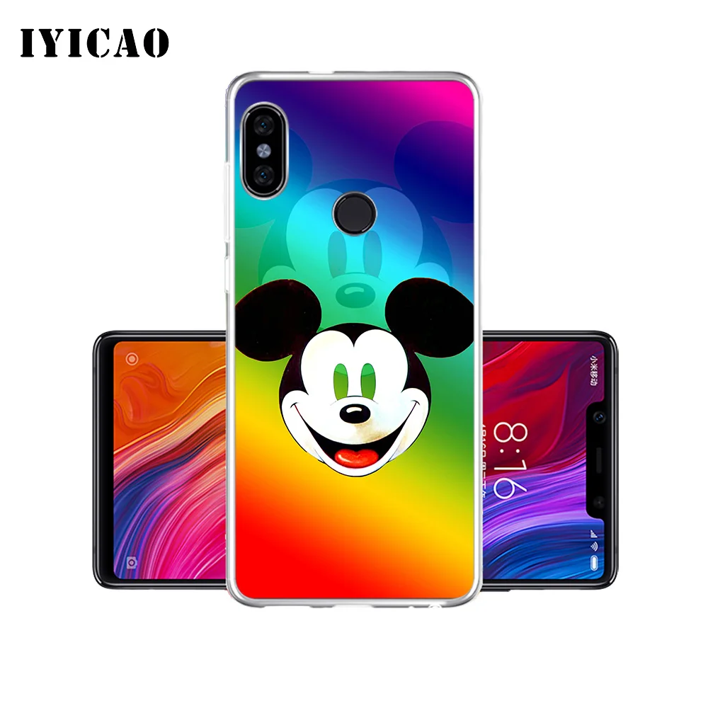 IYICAO Веселый Микки Маус Мягкий силиконовый чехол для телефона Xiaomi mi 9 8 SE 6 A1 A2 Lite F1 X2S