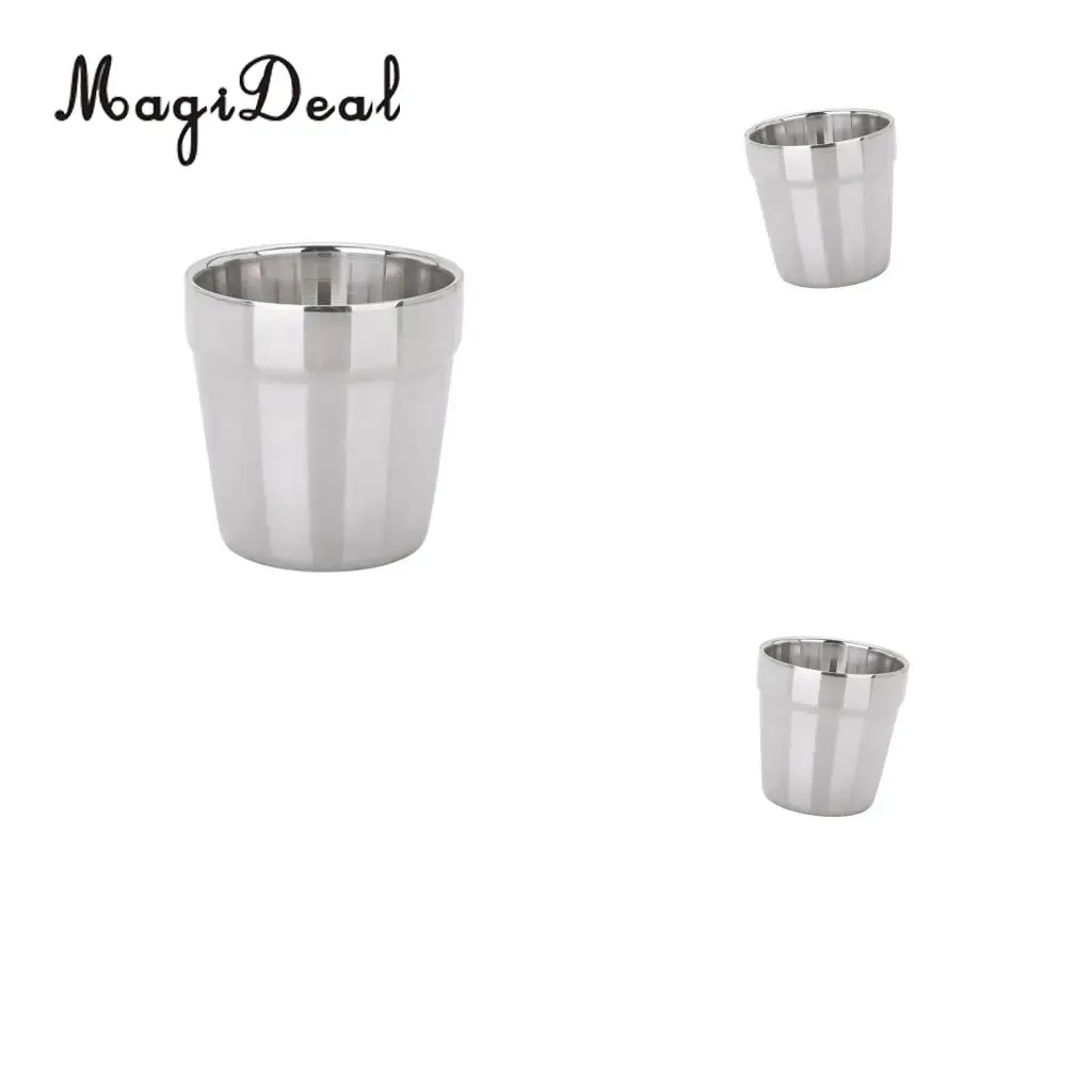 3x180 мл современные стаканчики из нержавеющей стали|mugs kids|beer mugstainless steel cup |