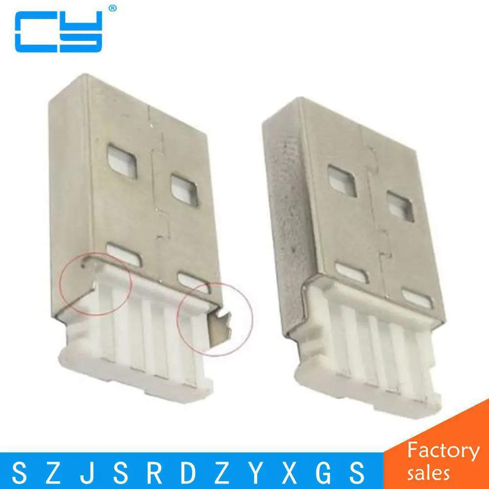 10Pcs/lot USB 2.0 Male A Type PCB Connector Plug Connectors | Электроника