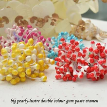 Pistil of flowers помадка торт сахарные пирожные цветок* большой жемчужно-блеск двойной цвет жевательной пасты тычинки 4 бар