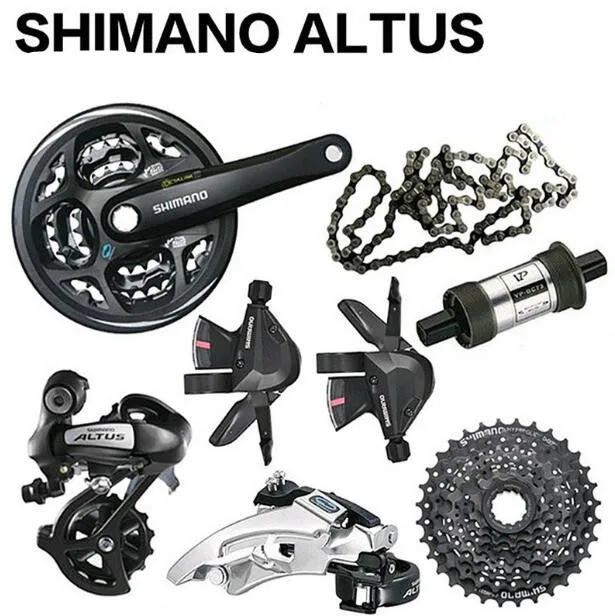 Shimano ALTUS M 311 Crankset M315 3x8 Speed 24s Groupset MTB велосипед Кривошип переключатель кассета с