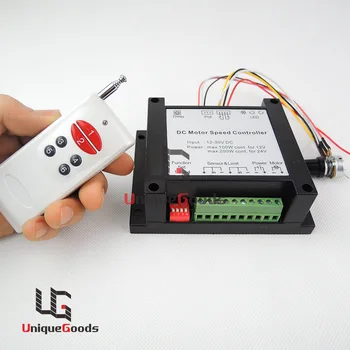 

Free Shipping! 12-30V 200W Brushed DC Motor Speed Controller Forward Reverse Limit Delay SCM Controller
