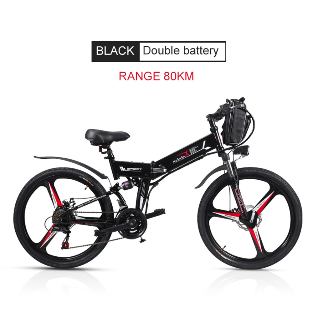 

24 Mountain Electric Brushless Motor 350w High-speed Intelligent Lcd 48 V Double Lithium Battery Top Speed45km Range 80-100 Km