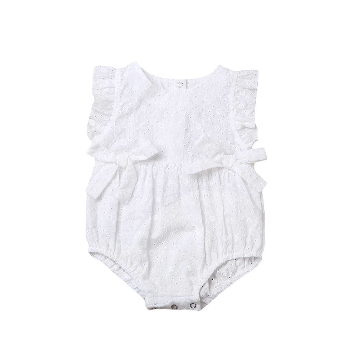 Summer Flower Baby Girls Ruffles Romper Infant Newborn Baby Jumpsuit Playsuit Bow Baby Clothes baby clothes cheap Baby Rompers