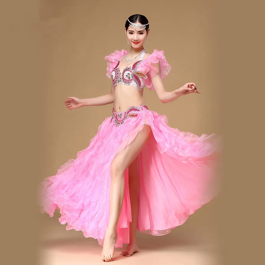 Bellydance сексуальный индийский костюм со стразами для танца живота цыганский