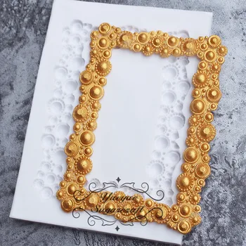 

Yueyue Sugarcraft Bead Frame Silicone mold fondant mold cake decorating tools chocolate gumpaste mold