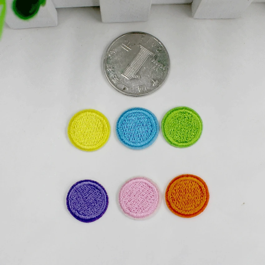 6PCS Fashion mixed Dot patches for clothing iron on embroidered appliques iron sew on clothes