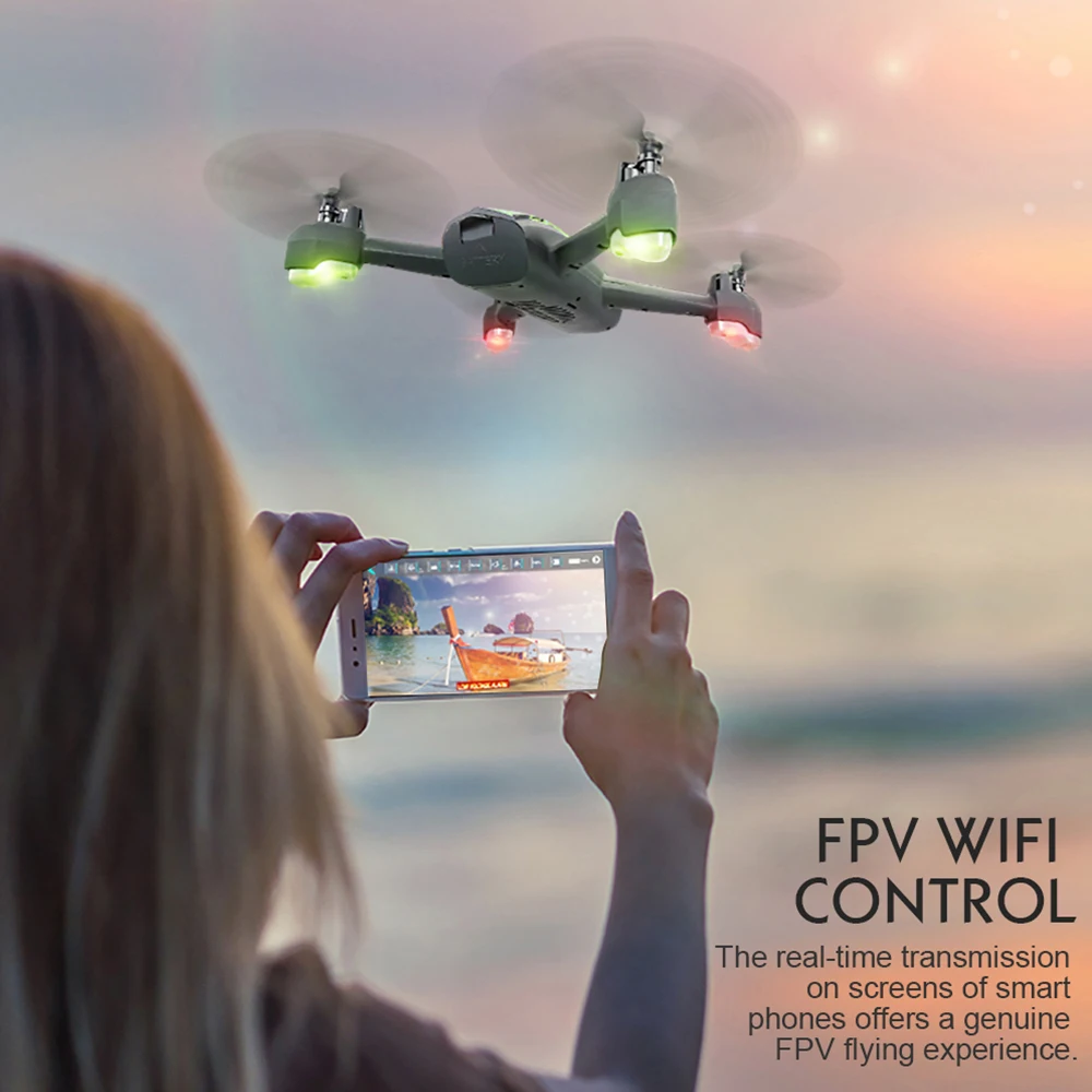 JJR/C JJRC H55 трекер 2,4G 720P камера Дрон RC вертолеты Wi-Fi FPV gps позиционирование высота удержания камуфляж RC Квадрокоптер
