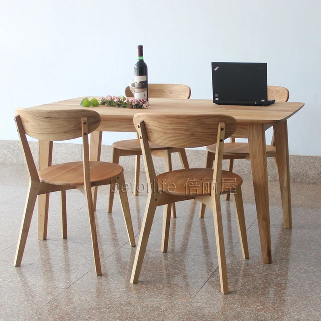 Madera japonesa mesa de comedor y cuatro sillas blanco mesa de roble ... Madera japonesa mesa de comedor y cuatro sillas blanco mesa de roble ...