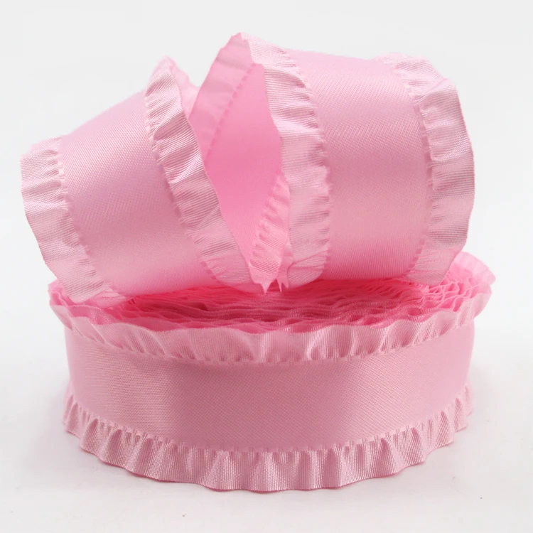 

20Y42576 1.5"(38mm)folded leaf ribbon high quality printed polyester ribbon 20 yards, DIY handmade materials, wedding gift wrap