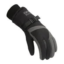 Мужские и женские водонепроницаемые лыжные перчатки, ветрозащитные лыжные перчатки, зимние спортивные перчатки, теплые лыжные перчатки для верховой езды