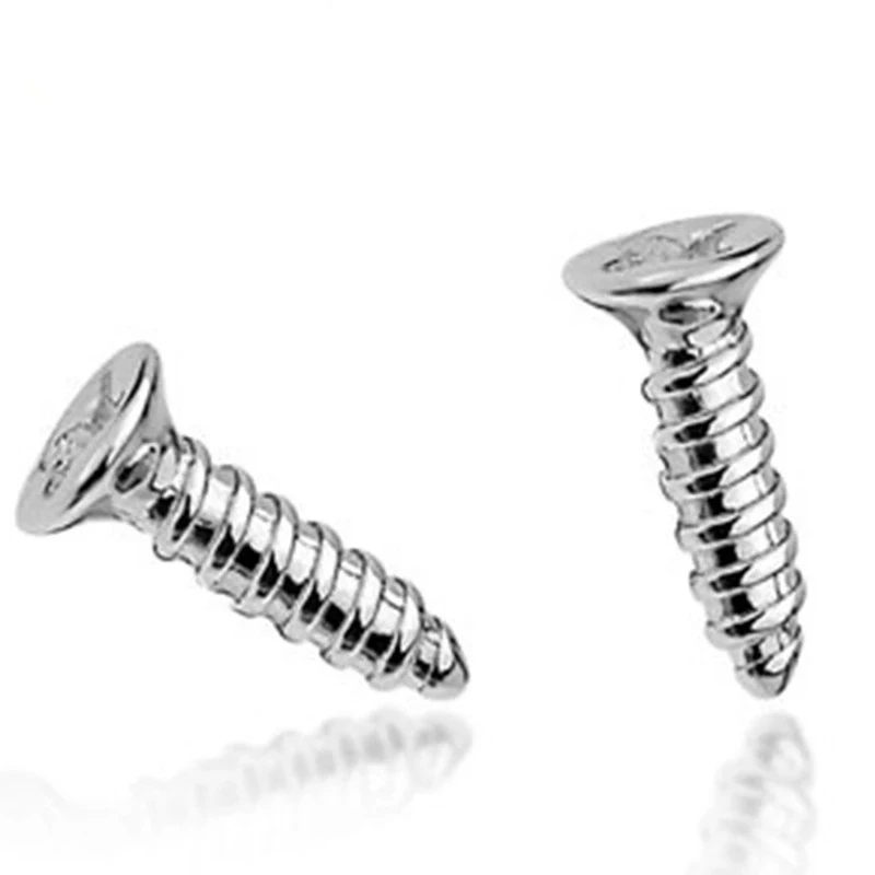

1Pair Punk Fashion Silver Color Stainless Stee Nail Screw Stud Earring for Women & Men Helix Ear Piercings Fashion Jewelry
