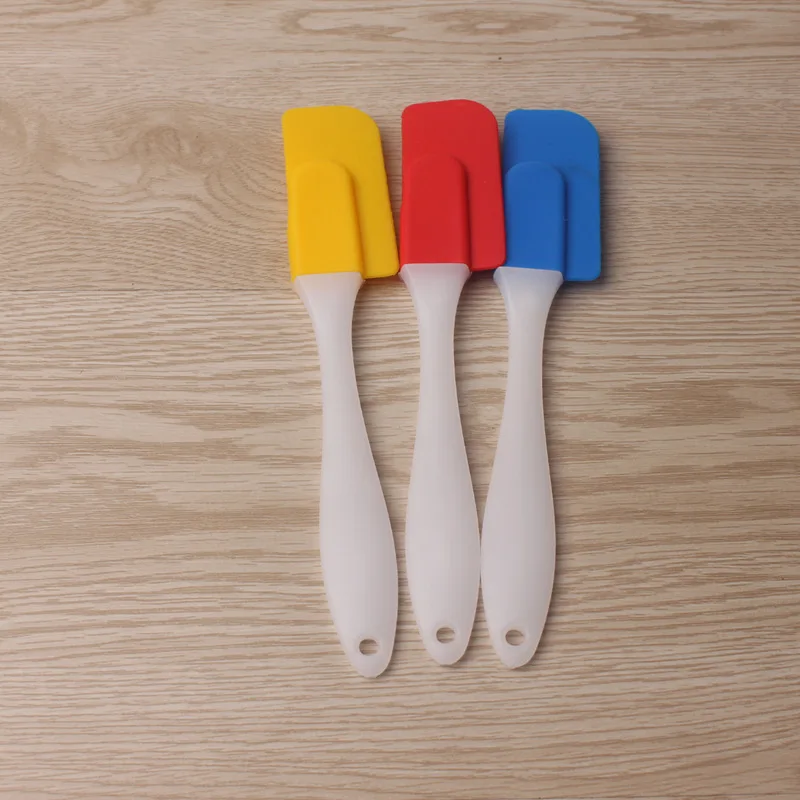 Colorful Silicone Spatula Baking Scraper Pastry Cake Scraper Bakery