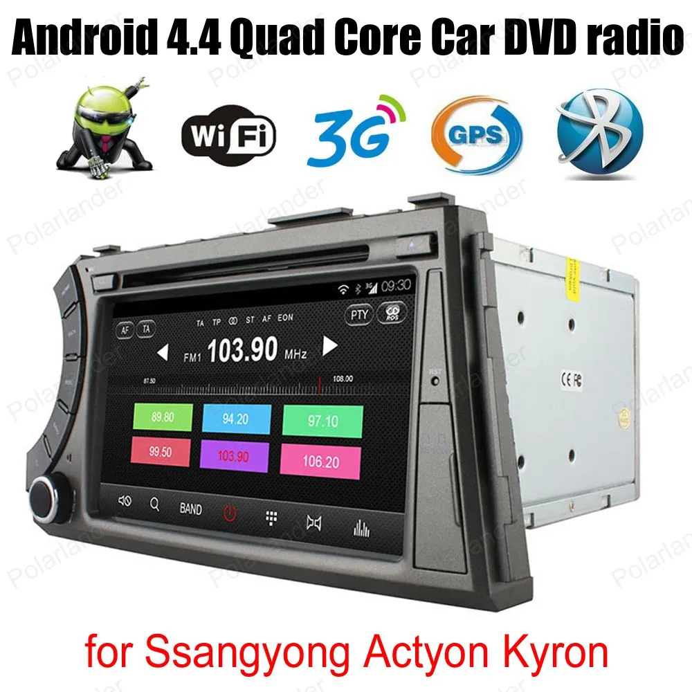 1024*600 7 дюймовый Android автомобильный DVD плеер с поддержкой BT 3G WiFi GPS DVR TPMS OAB + для Ss/angyong
