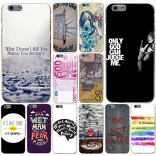 Do Not Judge By Us one hundred dollar 100 front Hard Transparent Case Cover for iPhone 4 4S 5 5S SE 5c 6 6s 7 7 Plus