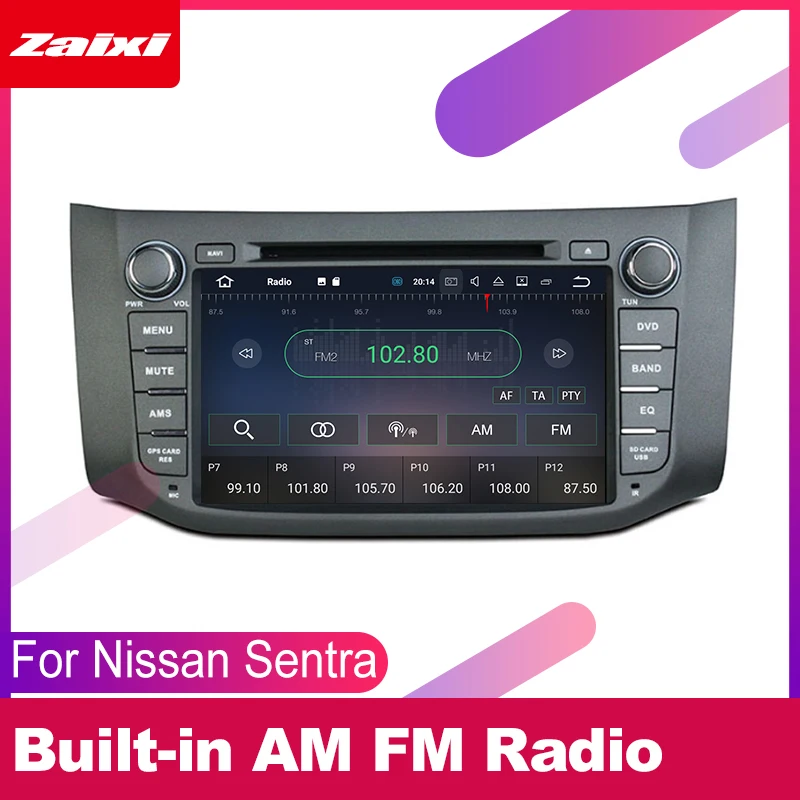 ZaiXi для Nissan Sentra Sylphy 2013 ~ 2019 Автомобильная Мультимедийная система Android 2 DIN