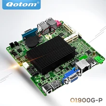 Qotom Mini itx motherboard с процессором Bay Trail j1900 Quad core 2.0 GHz Fanless Nano ITX материнская плата