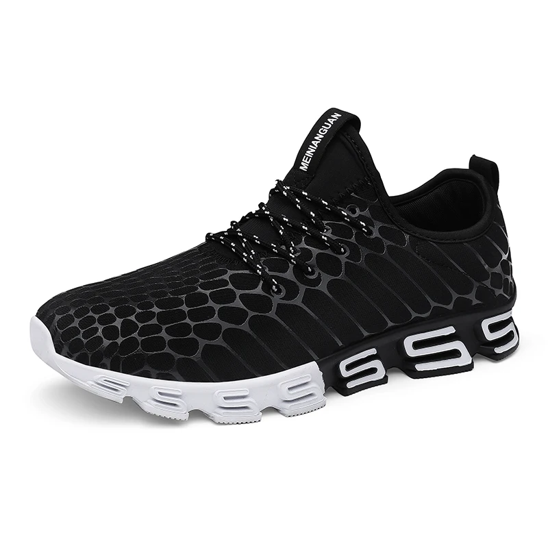 

Men Basketball Sneakers Running Light Weight Jogging Fitness Black Sport Shoes