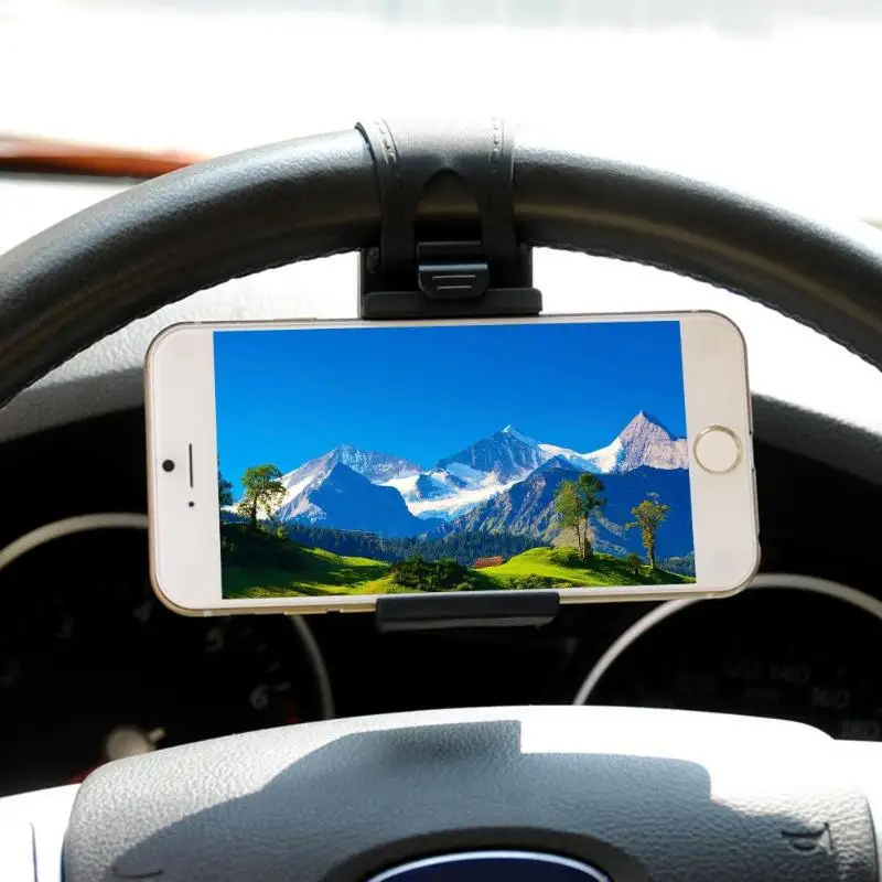 ALLOET Universal Mini Auto Auto Lenkrad Telefon Clip Halter Halterung GPS Navigieren Halterung Steh