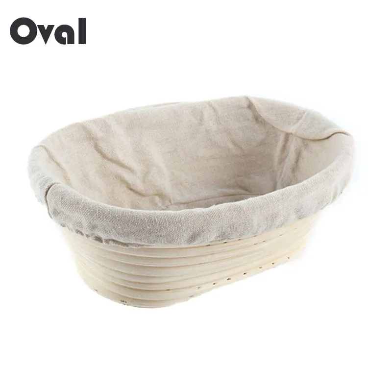 Oval Dough Banneton Brotform Dougn Rattan Bread Proofing Proving Baskets 3 Sizes